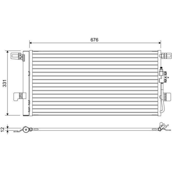 Valeo 822648 Kondensator, Klimaanlage Valeo 822648 Kondensator, Klimaanlage