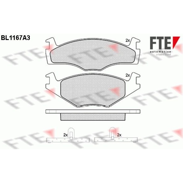 FTE 9010045 Bremsbelagsatz, Scheibenbremse