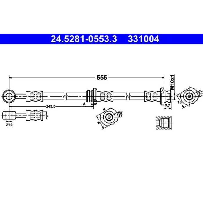 ATE 24.5281-0553.3 Bremsschlauch