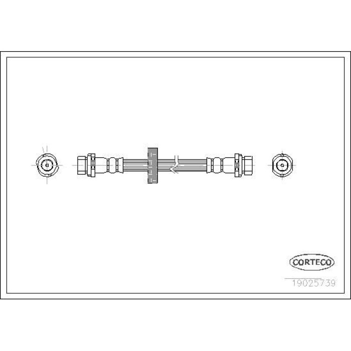 Corteco 19025739 Bremsschlauch Corteco 19025739 Bremsschlauch