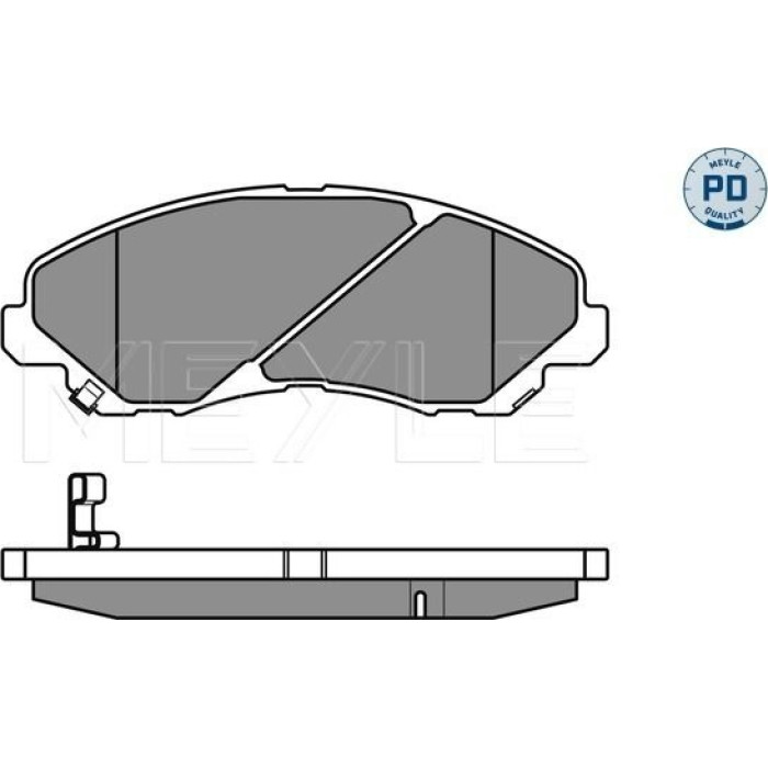 Meyle 025 235 8416/PD Bremsbelagsatz, Scheibenbremse MEYLE-PD: Advanced performance and design Meyle 025 235 8416/PD Bremsbelagsatz, Scheibenbremse MEYLE-PD: Advanced performance and design