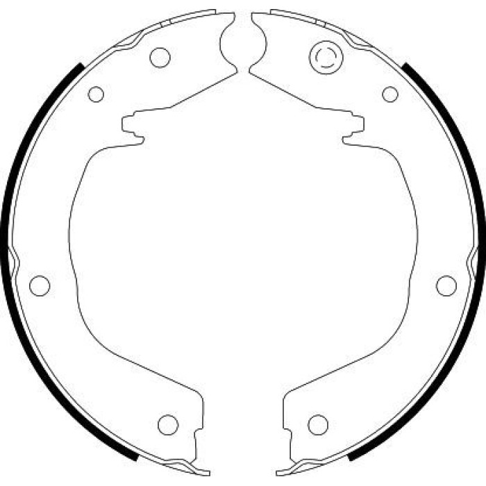 Hella 8DA 355 050-701 Bremsbackensatz, Feststellbremse Hella 8DA 355 050-701 Bremsbackensatz, Feststellbremse
