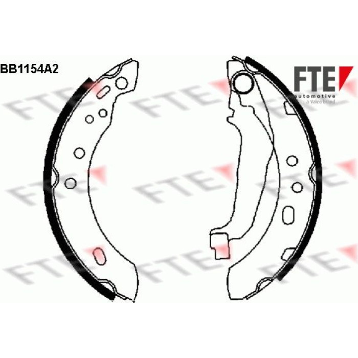 FTE 9100029 Bremsbackensatz FTE 9100029 Bremsbackensatz