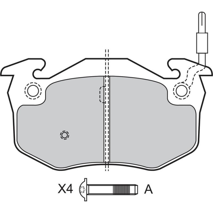 Valeo 598158 Bremsbelagsatz, Scheibenbremse