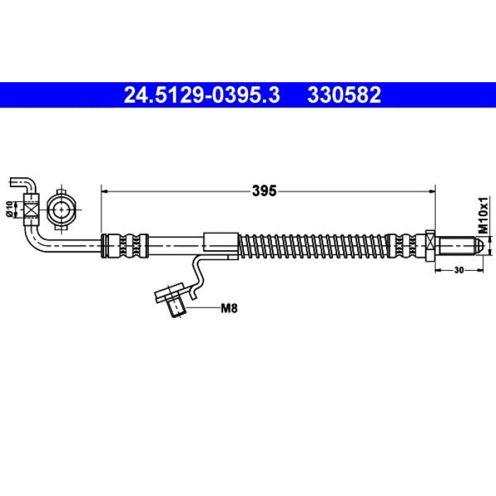 ATE 24.5129-0395.3 Bremsschlauch ATE 24.5129-0395.3 Bremsschlauch
