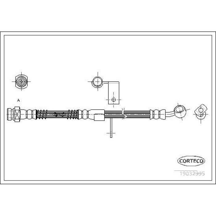 Corteco 19032995 Bremsschlauch Corteco 19032995 Bremsschlauch