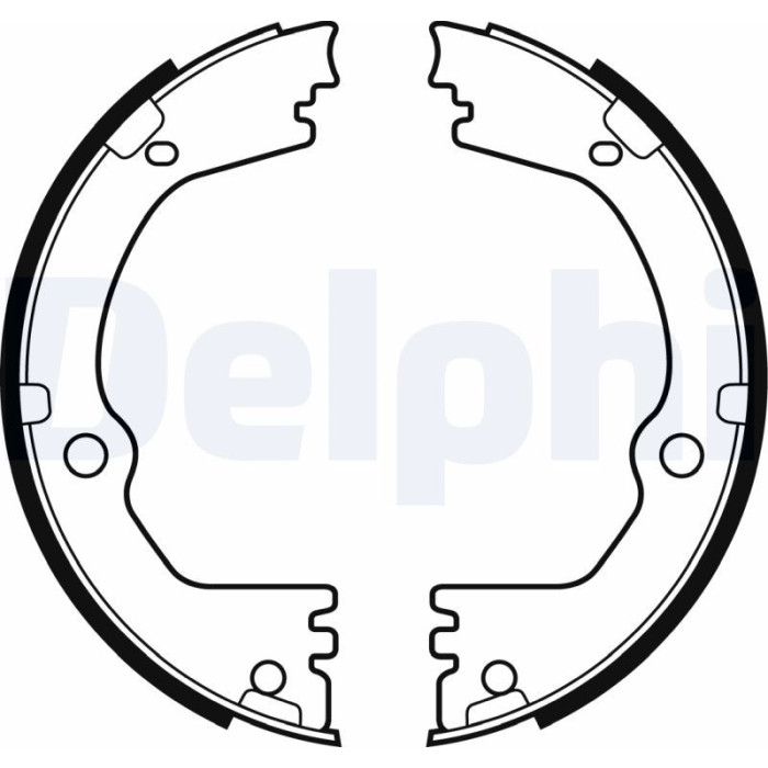 Delphi LS2090 Bremsbackensatz, Feststellbremse Delphi LS2090 Bremsbackensatz, Feststellbremse