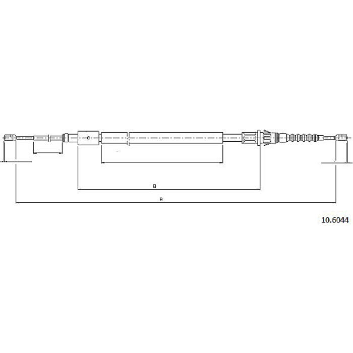 Metzger 10.6044 Seilzug, Feststellbremse