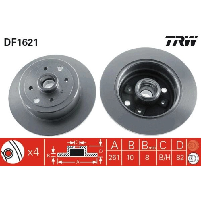 Bremsscheibe DF1621