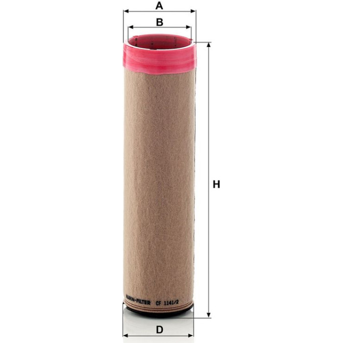 Mann-Filter CF 1141/2 Sekundärluftfilter Mann-Filter CF 1141/2 Sekundärluftfilter
