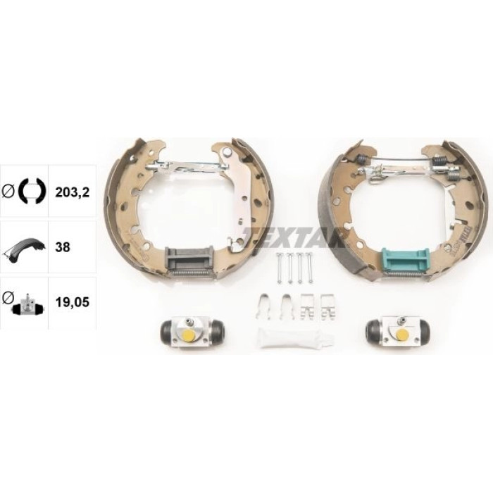 Textar 84057300 Bremsbackensatz Shoe Kit Pro Textar 84057300 Bremsbackensatz Shoe Kit Pro