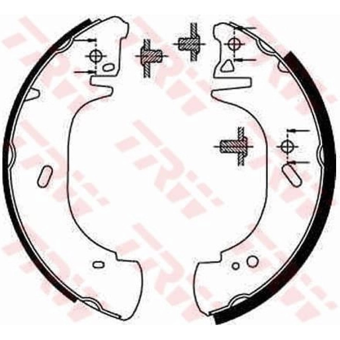 TRW GS8630 Bremsbackensatz TRW GS8630 Bremsbackensatz