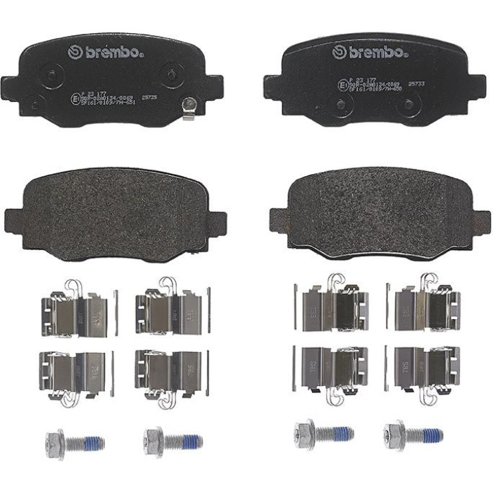 Brembo P 23 177 Bremsbelagsatz, Scheibenbremse PRIME LINE Brembo P 23 177 Bremsbelagsatz, Scheibenbremse PRIME LINE