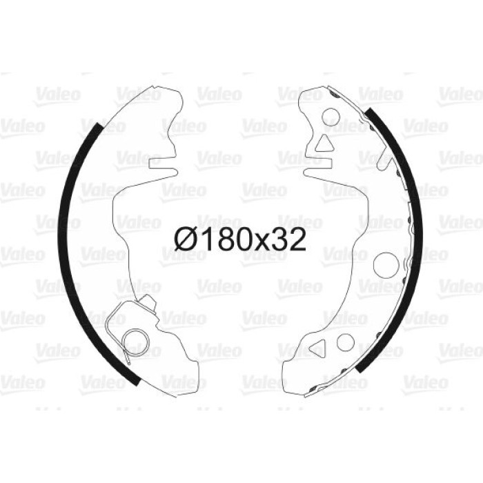 Valeo 562762 Bremsbackensatz Valeo 562762 Bremsbackensatz