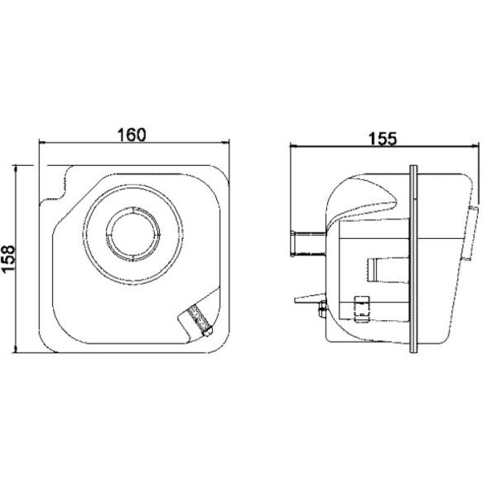 Mahle CRT 28 000S Ausgleichsbehälter, Kühlmittel BEHR