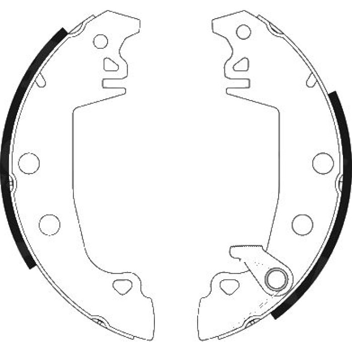 Hella 8DB 355 001-201 Bremsbackensatz
