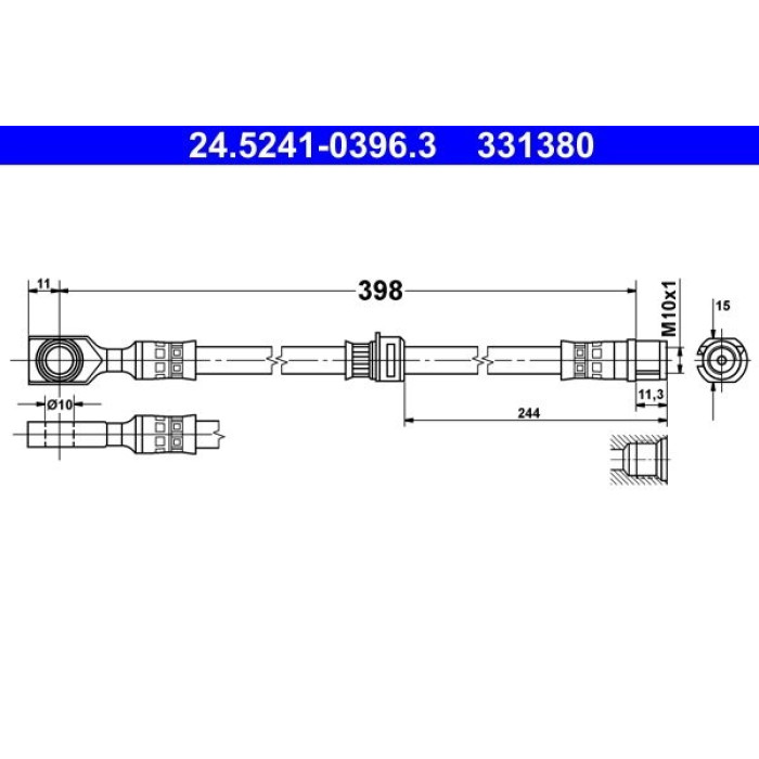 ATE 24.5241-0396.3 Bremsschlauch
