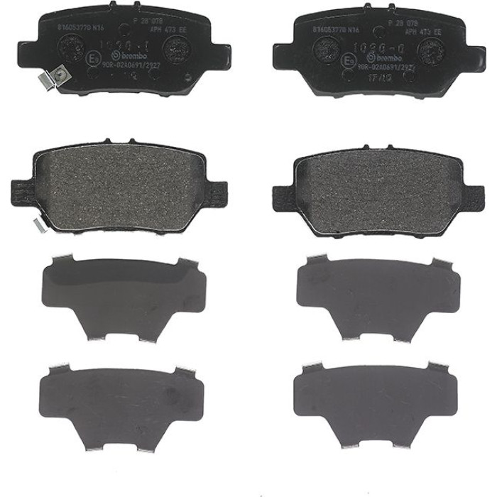Brembo P 28 078 Bremsbelagsatz, Scheibenbremse PRIME LINE Brembo P 28 078 Bremsbelagsatz, Scheibenbremse PRIME LINE