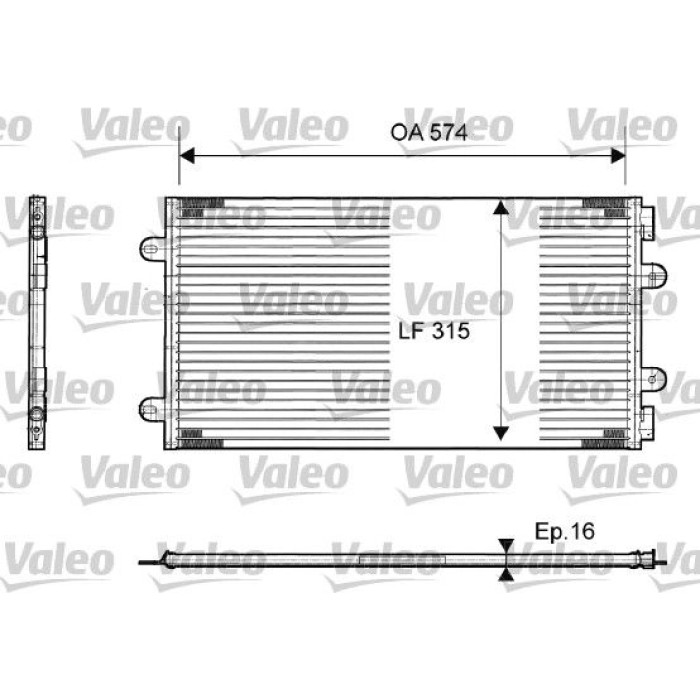 Valeo 817385 Kondensator, Klimaanlage Valeo 817385 Kondensator, Klimaanlage