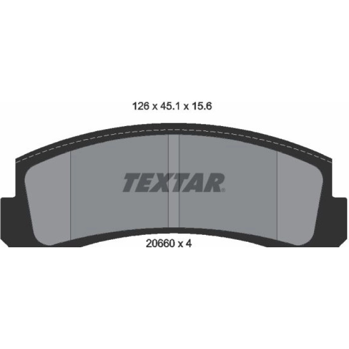 Textar 2066001 Bremsbelagsatz, Scheibenbremse Textar 2066001 Bremsbelagsatz, Scheibenbremse