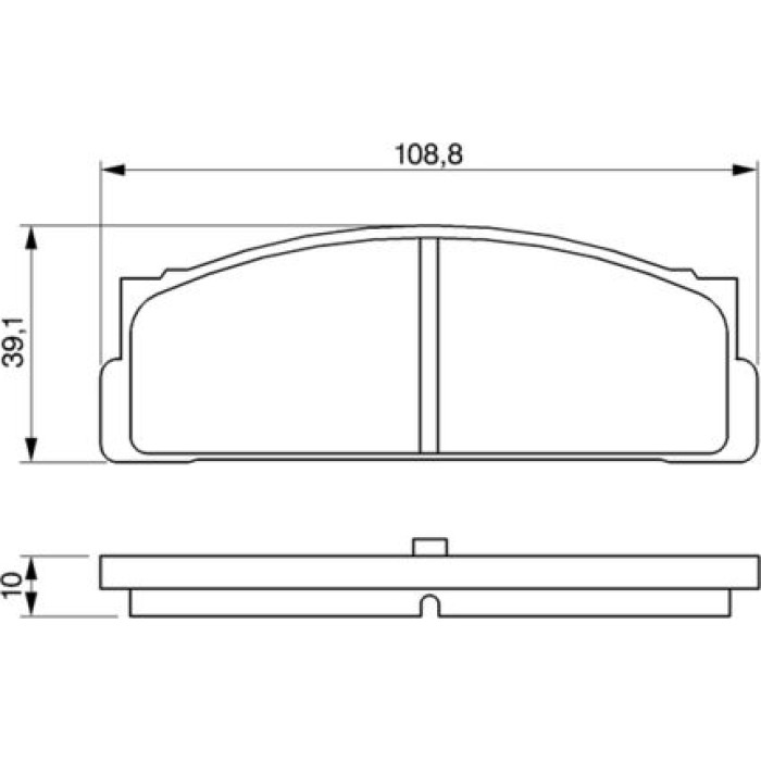 BOSCH 0 986 460 741 Bremsbelagsatz, Scheibenbremse