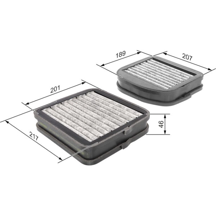 BOSCH 1 987 432 533 Innenraumfilter BOSCH 1 987 432 533 Innenraumfilter