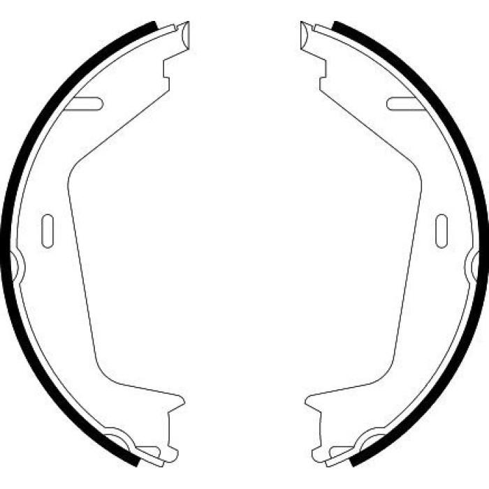 Hella 8DA 355 050-591 Bremsbackensatz, Feststellbremse Hella 8DA 355 050-591 Bremsbackensatz, Feststellbremse
