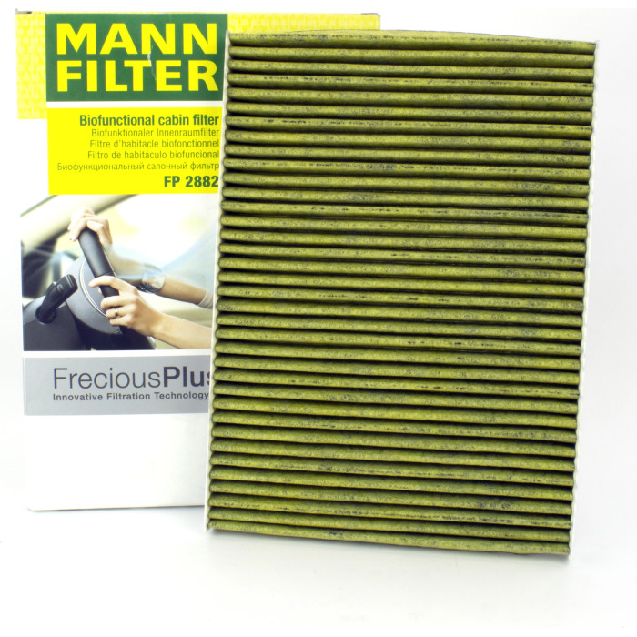 MANN-FILTER FP 2882 Innenraumfilter FreciousPlus Aktivkohlefilter mit Polyphenol, antibakteriell, Feinstaubfilter (PM 2.5) MANN-FILTER FP 2882 Innenraumfilter FreciousPlus Aktivkohlefilter mit Polyphenol, antibakteriell, Feinstaubfilter (PM 2.5)
