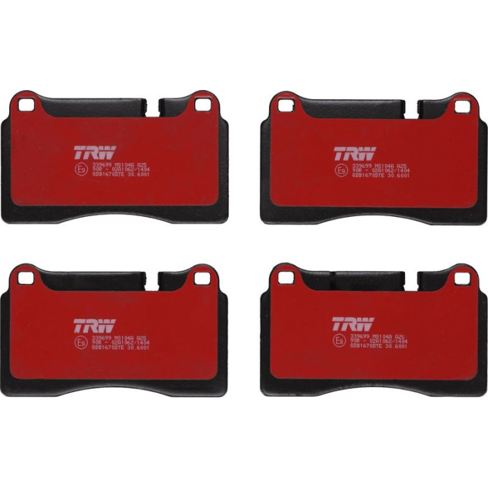 TRW GDB1670DTE Bremsbelagsatz, Scheibenbremse DTEC COTEC