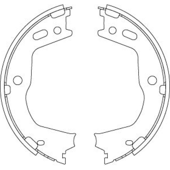 TRW GS8803 Bremsbackensatz, Feststellbremse