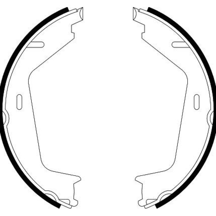 Hella 8DA 355 051-161 Bremsbackensatz, Feststellbremse