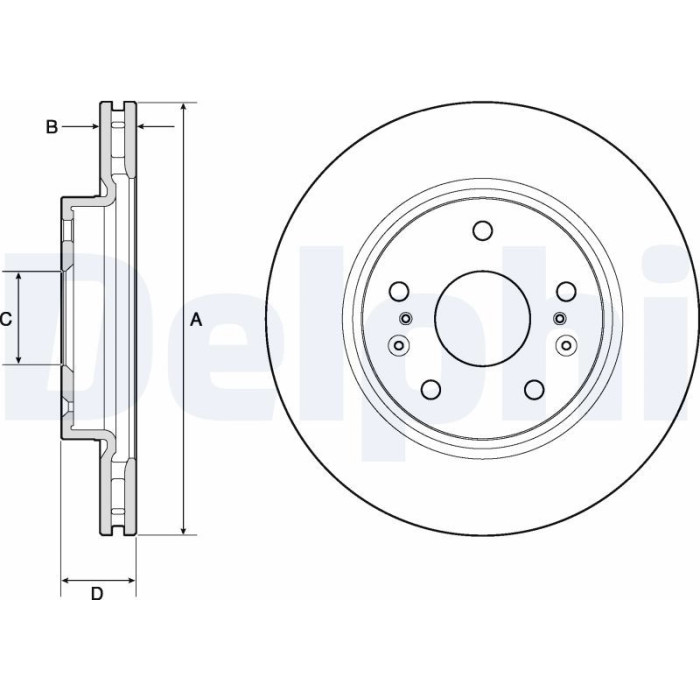 Delphi BG4764C Bremsscheibe