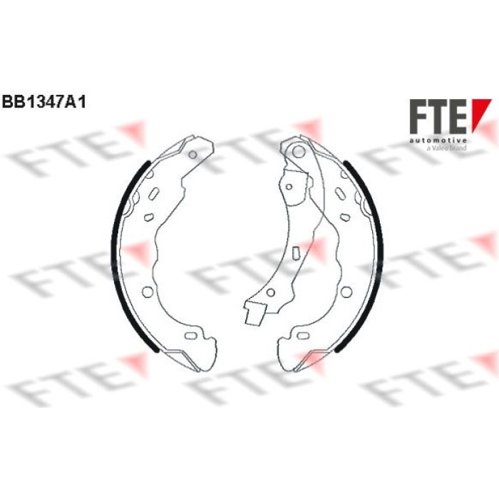 FTE 9100100 Bremsbackensatz FTE 9100100 Bremsbackensatz