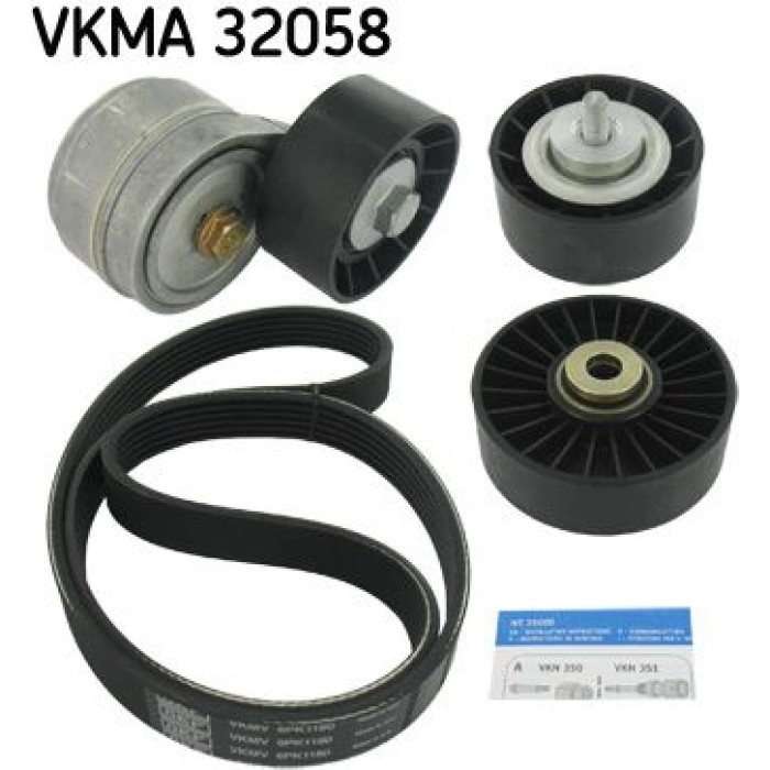 SKF VKMA 32058 Keilrippenriemensatz