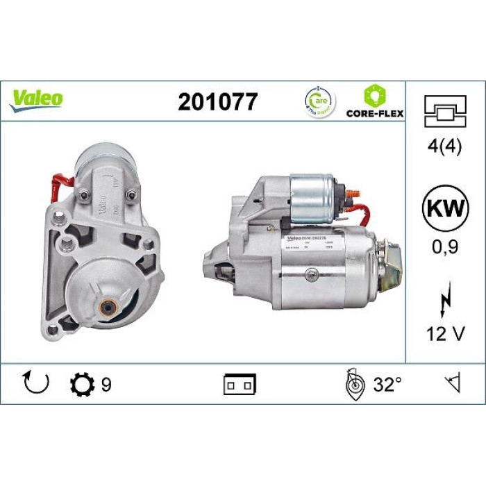 Valeo 201077 Starter CORE-FLEX Valeo 201077 Starter CORE-FLEX