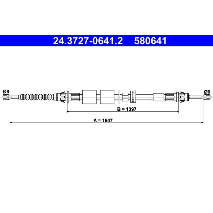 ATE 24.3727-0641.2 Seilzug, Feststellbremse