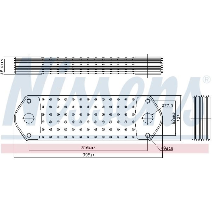 Nissens 90715 Ölkühler, Motoröl