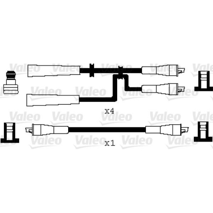 Valeo 346046 Zündleitungssatz Valeo 346046 Zündleitungssatz