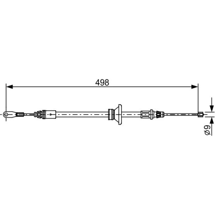 BOSCH 1 987 482 632 Seilzug, Feststellbremse
