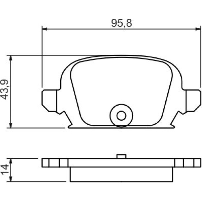 BOSCH 0 986 494 340 Bremsbelagsatz, Scheibenbremse BOSCH 0 986 494 340 Bremsbelagsatz, Scheibenbremse