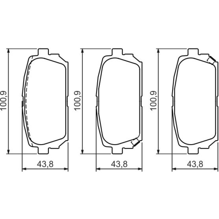 BOSCH 0 986 494 400 Bremsbelagsatz, Scheibenbremse BOSCH 0 986 494 400 Bremsbelagsatz, Scheibenbremse