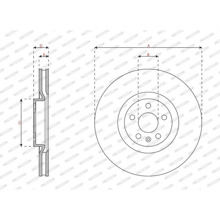 Ferodo DDF2979C-1 Bremsscheibe PREMIER Ferodo DDF2979C-1 Bremsscheibe PREMIER