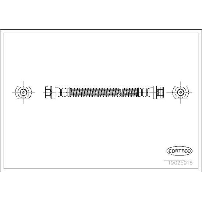 Corteco 19025916 Bremsschlauch Corteco 19025916 Bremsschlauch