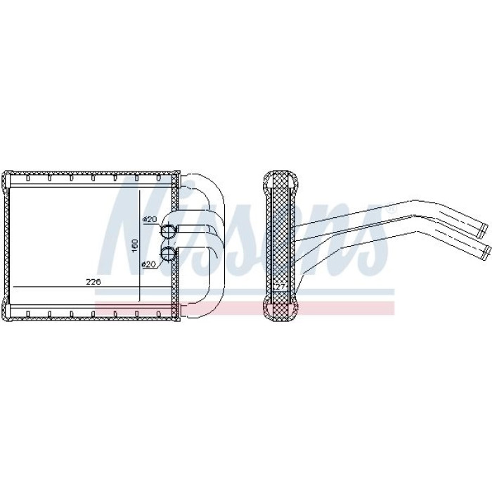 Nissens 77535 Wärmetauscher, Innenraumheizung Nissens 77535 Wärmetauscher, Innenraumheizung