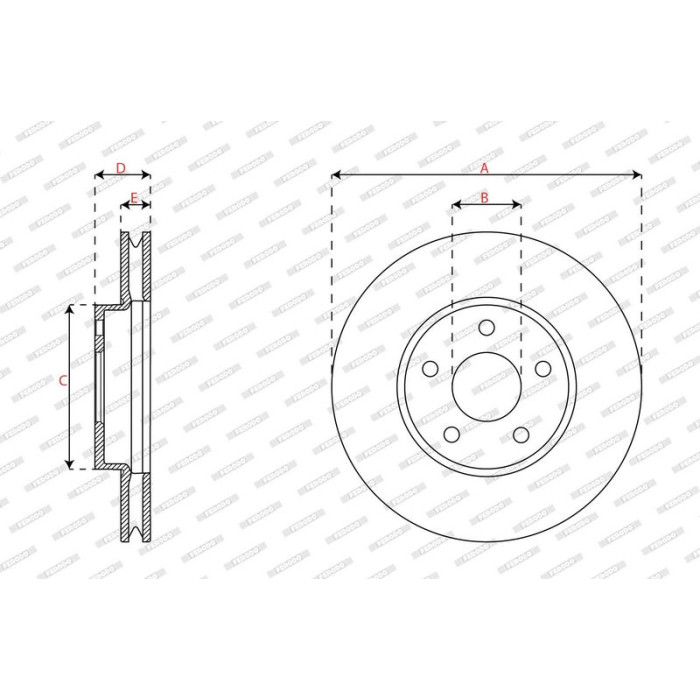 Ferodo DDF3020C Bremsscheibe PREMIER