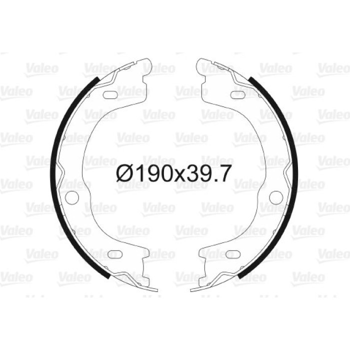 Valeo 564188 Bremsbackensatz, Feststellbremse Valeo 564188 Bremsbackensatz, Feststellbremse