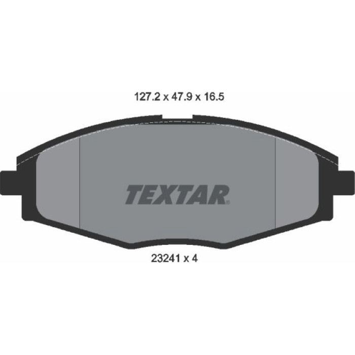 Textar 2324102 Bremsbelagsatz, Scheibenbremse Textar 2324102 Bremsbelagsatz, Scheibenbremse
