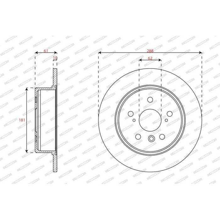 Ferodo DDF2160 Bremsscheibe PREMIER Ferodo DDF2160 Bremsscheibe PREMIER