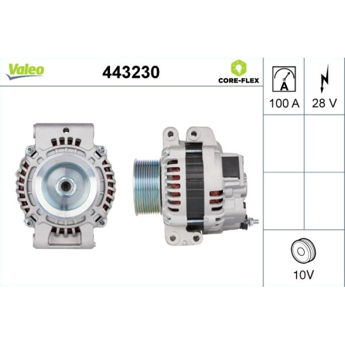 Valeo 443230 Generator CORE-FLEX