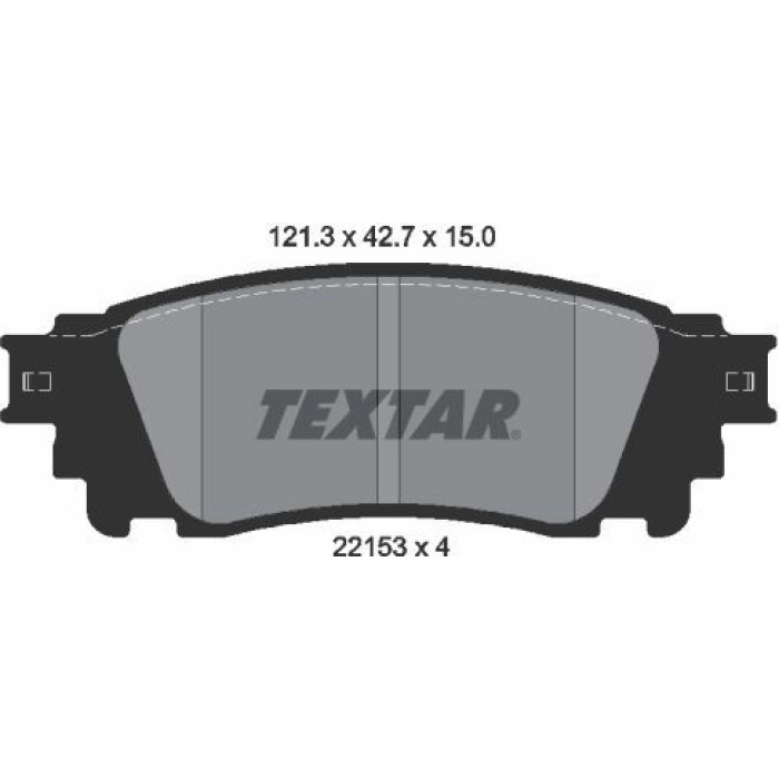 Textar 2215301 Bremsbelagsatz, Scheibenbremse Textar 2215301 Bremsbelagsatz, Scheibenbremse